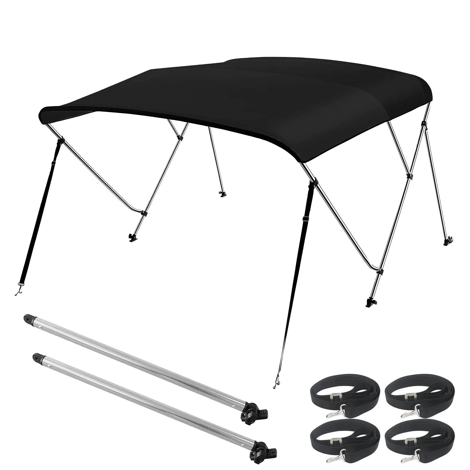 Seamander 3 Bow Bimini Tops, Color Beige, Black, Burgundy, Gray, Forest Green, Pacific Blue,  Teal, Navy Blue,White