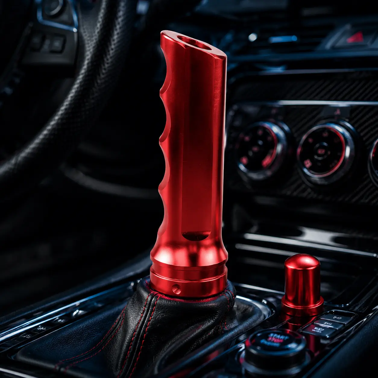 Universal Aluminum Racing Shift Knob, CNC Machined Manual Gear Shifter Handle with Ergonomic Grip Design, Car Interior Upgrade Accessories for Most Manual Transmission Vehicles, JDM Style Auto Modification Parts #caraccessories #carmods #jdm #carinterior