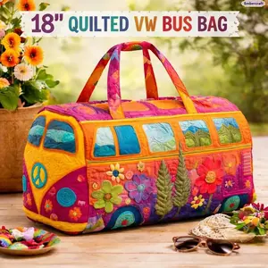 Boho Quilted Weekender Bag, Large Capacity Travel Duffel Bag, Lightweight Carry On Overnight Bag, Aesthetic Pattern Travel Tote for Weekend Trips, Gym, Travel & Daily Style