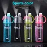 Food Grade Reusable Multi-Function Sports Water Bottle - 1-Button Cooling, 4 Color Options, Handheld Refill, Portable Sports Drinkware, Everyday Use Hydration Aid for Running, Workout & Outdoor Fitness
