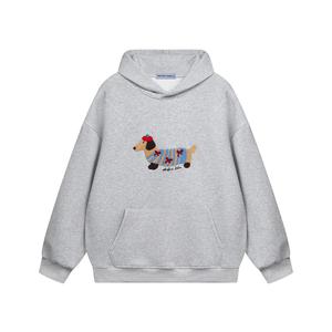 Aelfric Eden Men's Cartoon Dog Graphic Hoodie - Casual Couple Outfit Oversized Long-Sleeve Pullover, 2025 Mensfashion Clothing,summerwins,father'sdaygifts