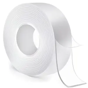 2026 Upgrade Nano Tape Adhesive Heavy Duty 10.5FT Double Sided Clear Mounting Strips for Picture Hanging Easy Application Precise Measurement Ideal for Home Decor Projects Stretch Remove Traces Washable Reuse Reusable Transparent Nano Tape