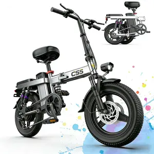 Folding Electric Bike for Adults: 48V Lithium Battery, Long Range, Dual Modes (Electric/Pedal Assist), Front & Rear Disc Brakes, Portable Foldable Design, Space-Saving for City Commute, Leisure & Outdoor Travel.