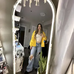 Stand Mirror Full Length with LED Lights, Floor Mirror Dimming & 3 Color Lighting, Large Mirror  for Bedroom, Glass Decorations Supplies