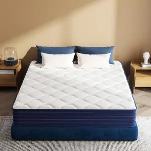 Full Mattress in a Box, Double Mattress, Pocket Spring&Memory Foam, Medium, Motion Isolation