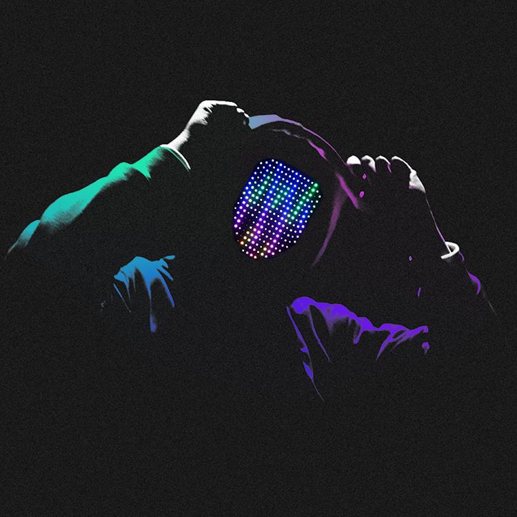 Halloween LED Mask with 50 Gesture Sensing Changeable Lighted Face, Unisex LED Transforming Masquerade for Costume Cosplay Party Plastic Rgb