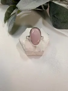 2 Pink Kunzite Ring Sz 6.5