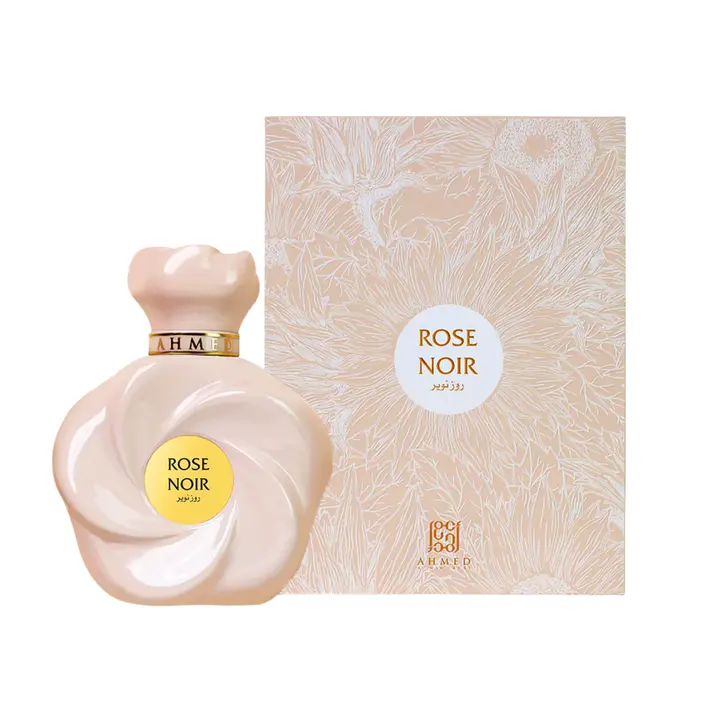 Ahmed Al Maghribi Rose Noir Eau De Parfum, Multifaceted Citrus Unisex Fragrance with Vanilla & Marine Notes, Sophisticated Long-Lasting Scent, 75ml / 2.5 fl oz