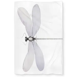 Begin Home Decor C1DCTXLW52RB70 Twin Extra Long Delicate Dragonfly Duvet Cover - Bedroom Animals Decor