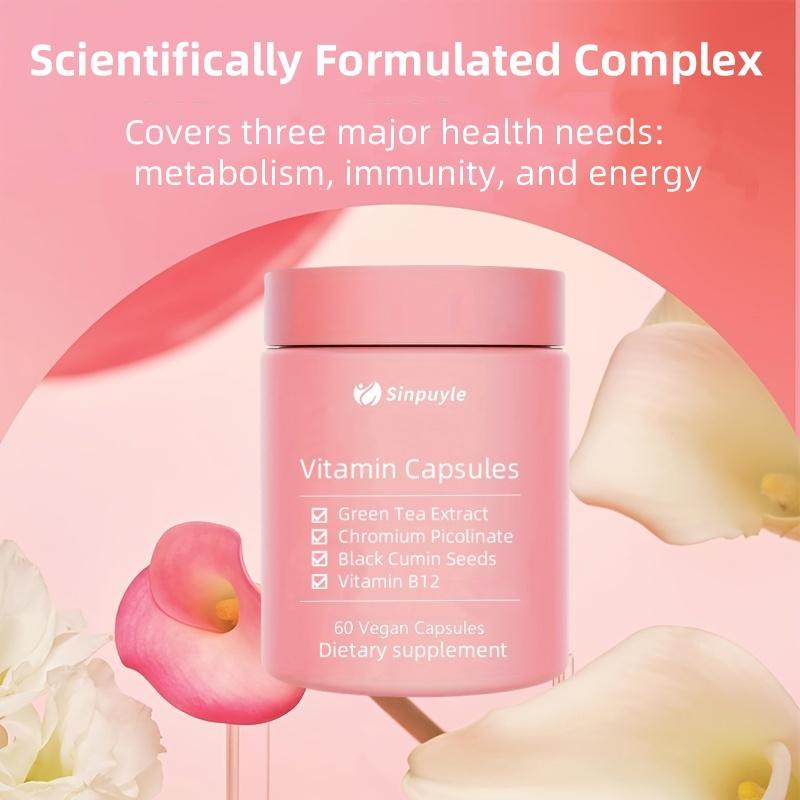 Sinpuyle Multivitamin: Boost Metabolism, Immunity & Energy Probiotics Supplement Probiotics Tablets vitamins women multivitamin women