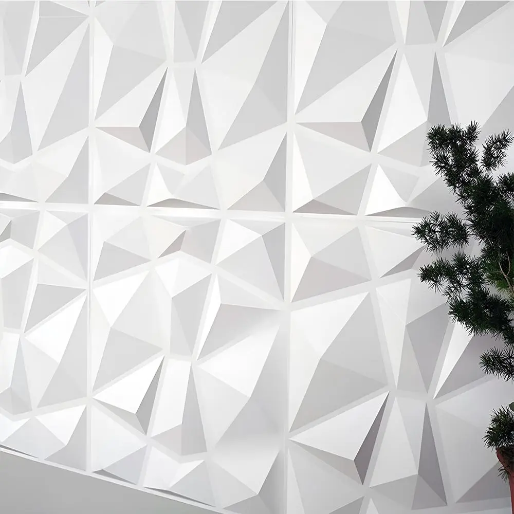 3D Art Wall Panel, Modern Decorative Wall Panel, Waterproof 3D Tiles Decor for Gaming Room Bedroom Living Room Hotel