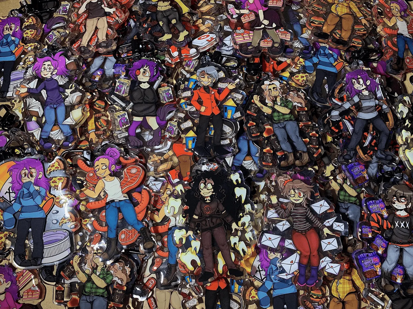 Purpleverse — ( John Doe, PURPLE - Director’s Cut, FrostBite, TLMK, and House Hunted ) Acrylic keychain