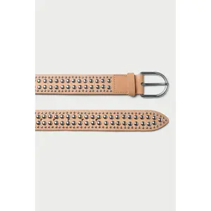 Isaac Honey/Silver Studded Belt