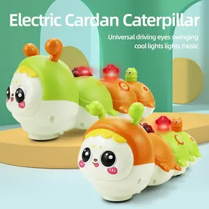 New Electric Caterpillar Light Music Toy for Kids, Cute Boys & Girls Interactive Plaything, Fun Educational Gift for Children