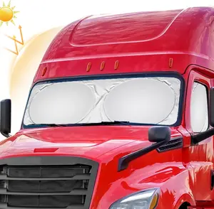Semi-Truck Sun Shade For Windshield and Side Window, Sun Protector Blocking UV Rays, Best For Semi, Commercial & Big Rig Trucks, RV (165 x 36 in)