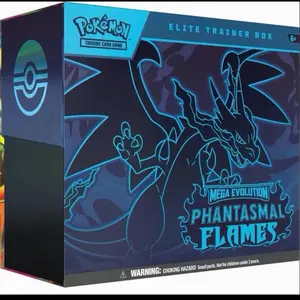 Pokémon Elite Trainer Box - Phantasmal Flames Mega Evolution Trading Card Game Box for Collectors and Fans