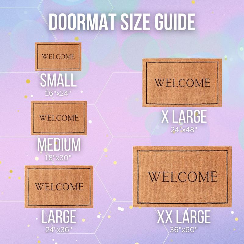 Custom Doormat, Name Doormat, Custom Housewarming Present, Family Welcome Mat, Outdoor Decor, Monogrammed Doormat, Coir Doormat, Housewarming Gift, Home Decor, Welcome Doormat, Personalized Gift, Doormat