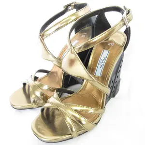 Pre-owned PRADA Others Small Leather Goods Leather Sandals