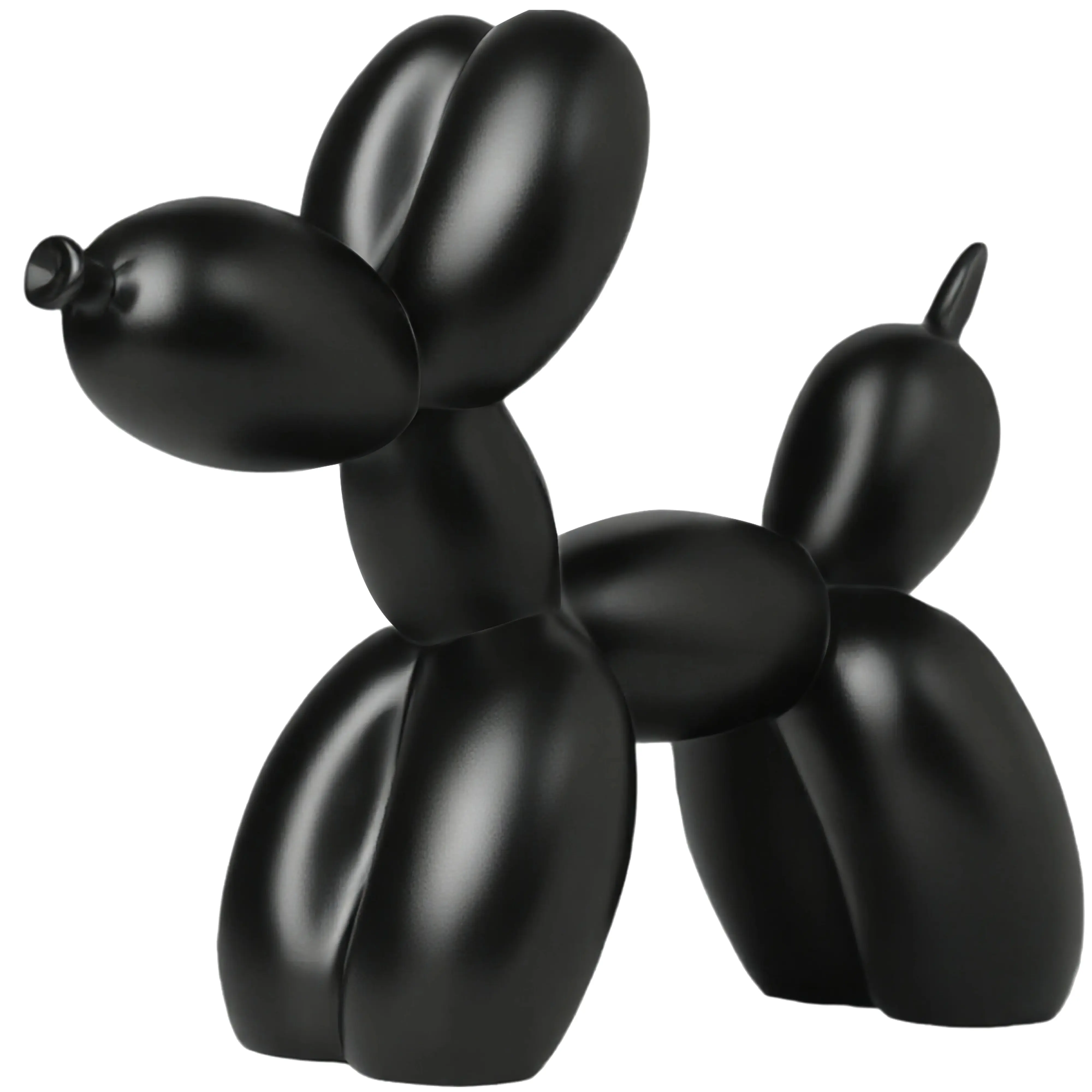 Black Balloon Dog Statue Decor - 8 in Smooth Small Knick Knacks, Home Decor Figurine for Desk Shelf, Ideal Gift resin sculpture fun room modern desktop decoration cute ornaments