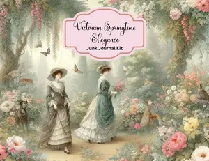 Victorian Springtime Elegance Junk Journal Kit