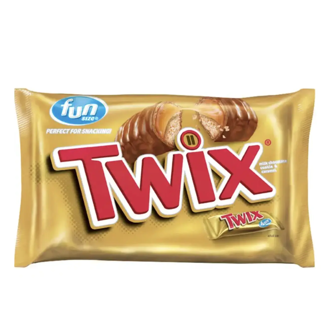 Twix Fun Size Chocolate Bars - Perfect for Snacking - High Crunchy Cookie & Cream Flavor - Ideal for On-the-Go Treats