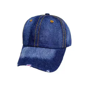Shorty - Washed Distressed Denim Cap