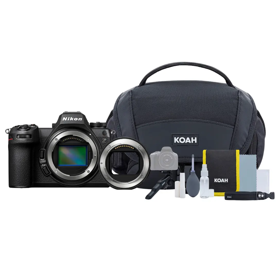 Nikon Z6III Mirrorless Digital Camera with Nikon FTZ II Mount Adapter +Case DLX Bundle