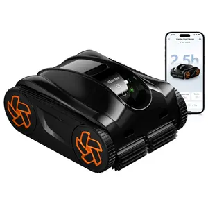 iGarden Pool Cleaner K25, 2.5H Runtime, Cordless Pool Vacuum Robot for Inground & Above Ground Pools, Smart Navigation, Touchscreen, Self-Parking, Cleans Floor, Wall & Waterline