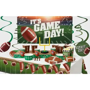 Football Deluxe Birthday Party Kit - For 8 Guests