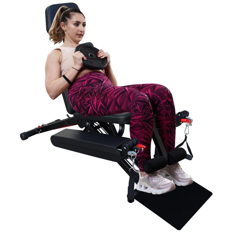 [Fahuac] Fitness Chair Multifunction, Adjustable Strength Training Bench for Full Body Workout, Weight Bench with Fast Folding for Home Gym