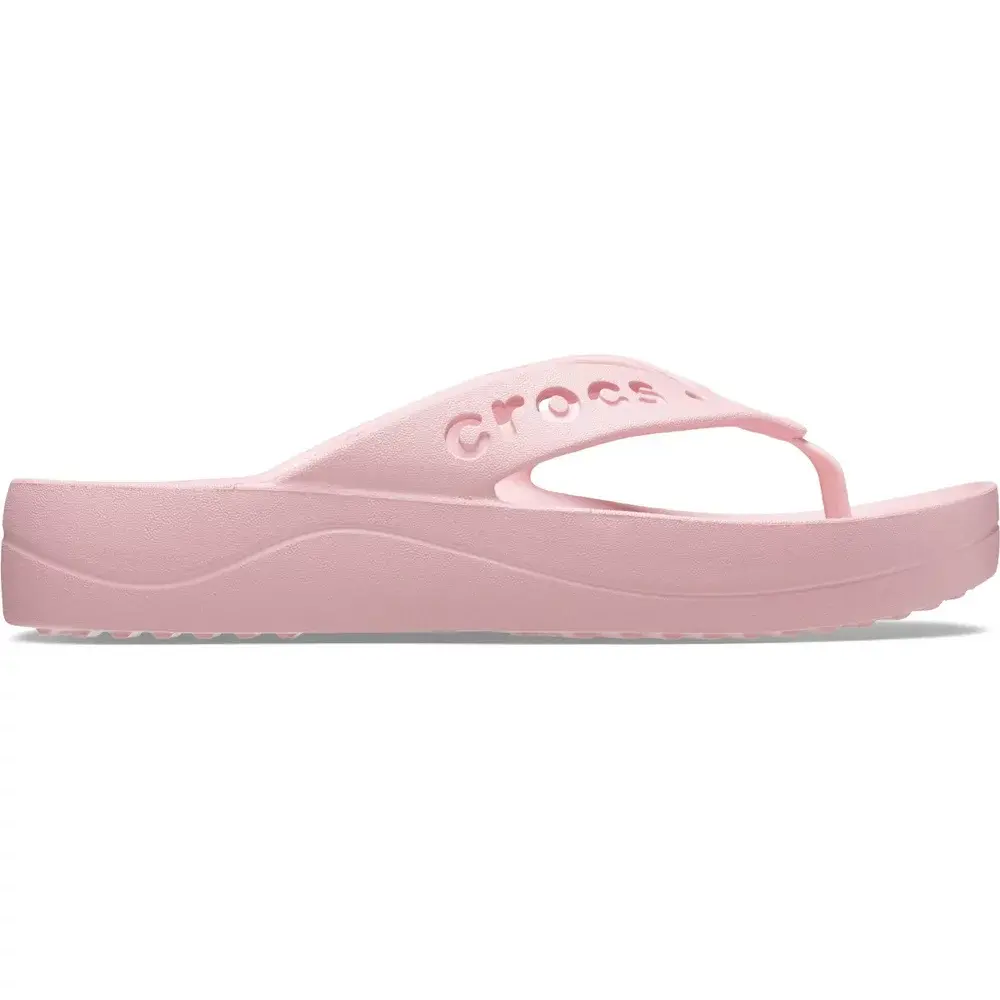 Crocs Women's Baya Flip Flop Platform Sandals - Barely Pink 10