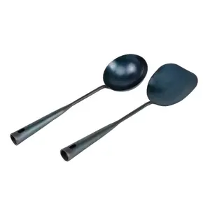 Iron Wok Utensil Set Kitchen Traditional