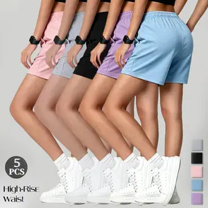 Women’s summer plus-size high-waisted athletic shorts with side pockets — fitness, yoga, running shorts — available in multiple colors, suitable for tennis, golf, and casual wear — machine-washable athletic shorts, Mother’s Day gift