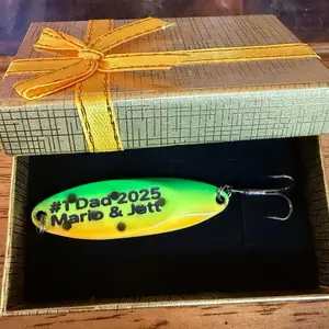 Custom Laser Engraved Fishing Lures