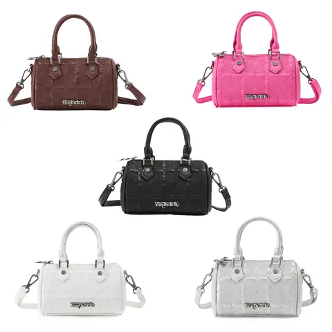 Von Dutch Embroidered Hanna Chopper Women's Handbags - Full Collection, Colorful Matching Design, Daily Elegance, Purse Stuffers, Zipper Pouch Safe Luggage Accessory, Gifts for Girlfriend