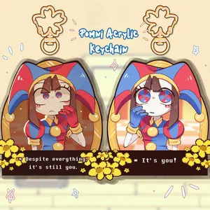 The Amazing Digital Circus Pomni “It’s Still You” Acrylic Keychain Double Sided! TADC Kawaii Gift, Cute Keychains for Bags and Keys, Perfect for Personal Style, Collecting and Gifting
