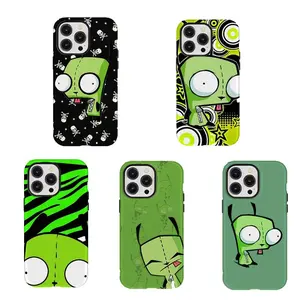 Trendy Invader Z-Zim Gir Phone Case  Y2K Emo Aesthetic Phone Cover Compatible for iPhone 17 Promax 16 15 14 13 12 11 and for Samsung S21-S25 Perfect Gift for Fans Her Him