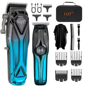 LQT Zero-Gapped Cordless Hair Clipper, USB Rechargeable Men's Trimmer for Beard & Sideburns, Portable Household Grooming Tool with Travel Bag, Ideal Men's Holiday Gift