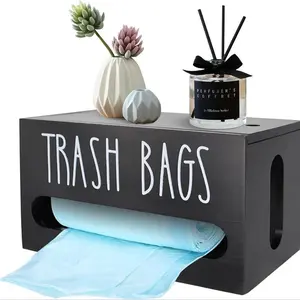1 Count Wall Mounted or Desktop Trash Bag Storage Box, Trash Bag Dispenser, PP Trash Bag Roll Holder for Plastic Bags Countertop, Home Decor Under Kitchen Sink Organization, Room Accessories for Living Room Bedroom Bathroom, 2025 Dealsforyoudays