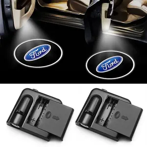 LED Car Welcome Light Door Projection Lamp Ground Lighting Logo Projector Exterior Modification Decoration Led Car Lights for Ford