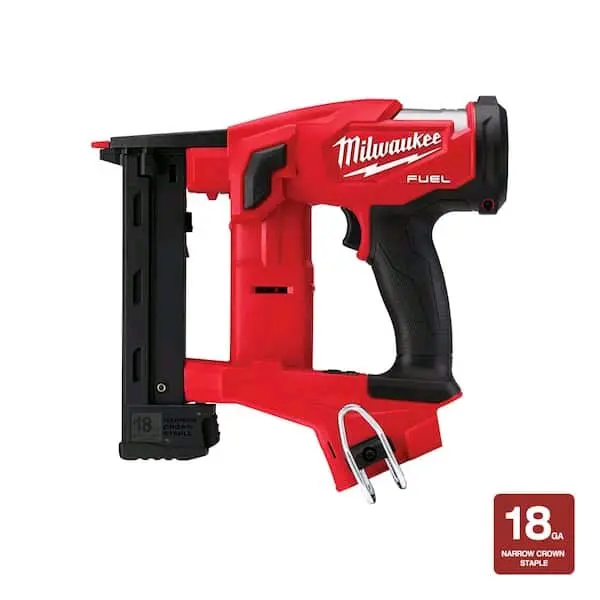 Milwaukee  M18 FUEL 18-Volt Lithium-lon Brushless Cordless 18-Gauge 1/4 in. Narrow Crown Stapler (Tool-Only)