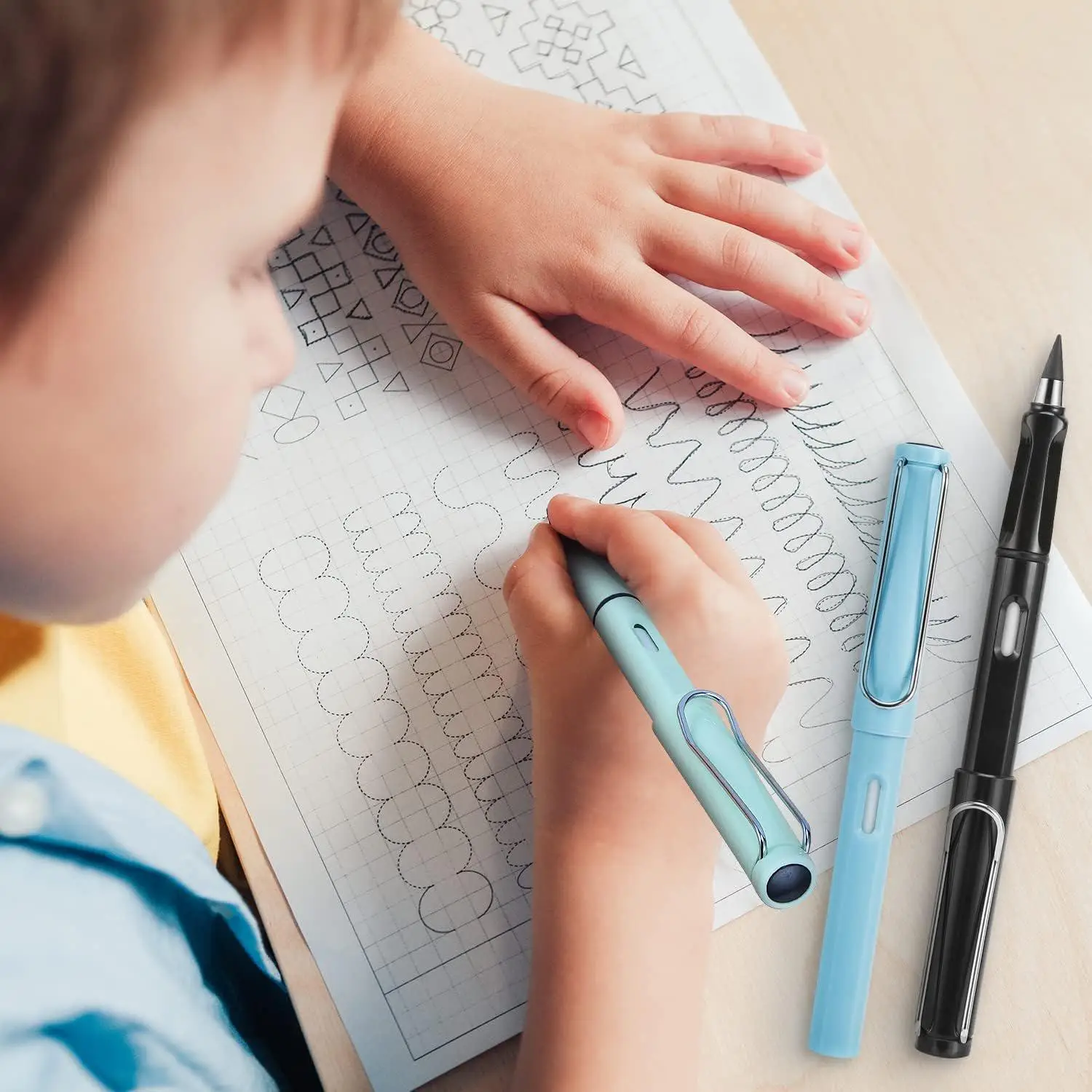 Everlasting Inkless Infinity Pencil, 10pcs Unlimited Forever Eternity Pencil That Doesn't Need To Be Sharpened, Infinity Reusable Pencil with Eraser I