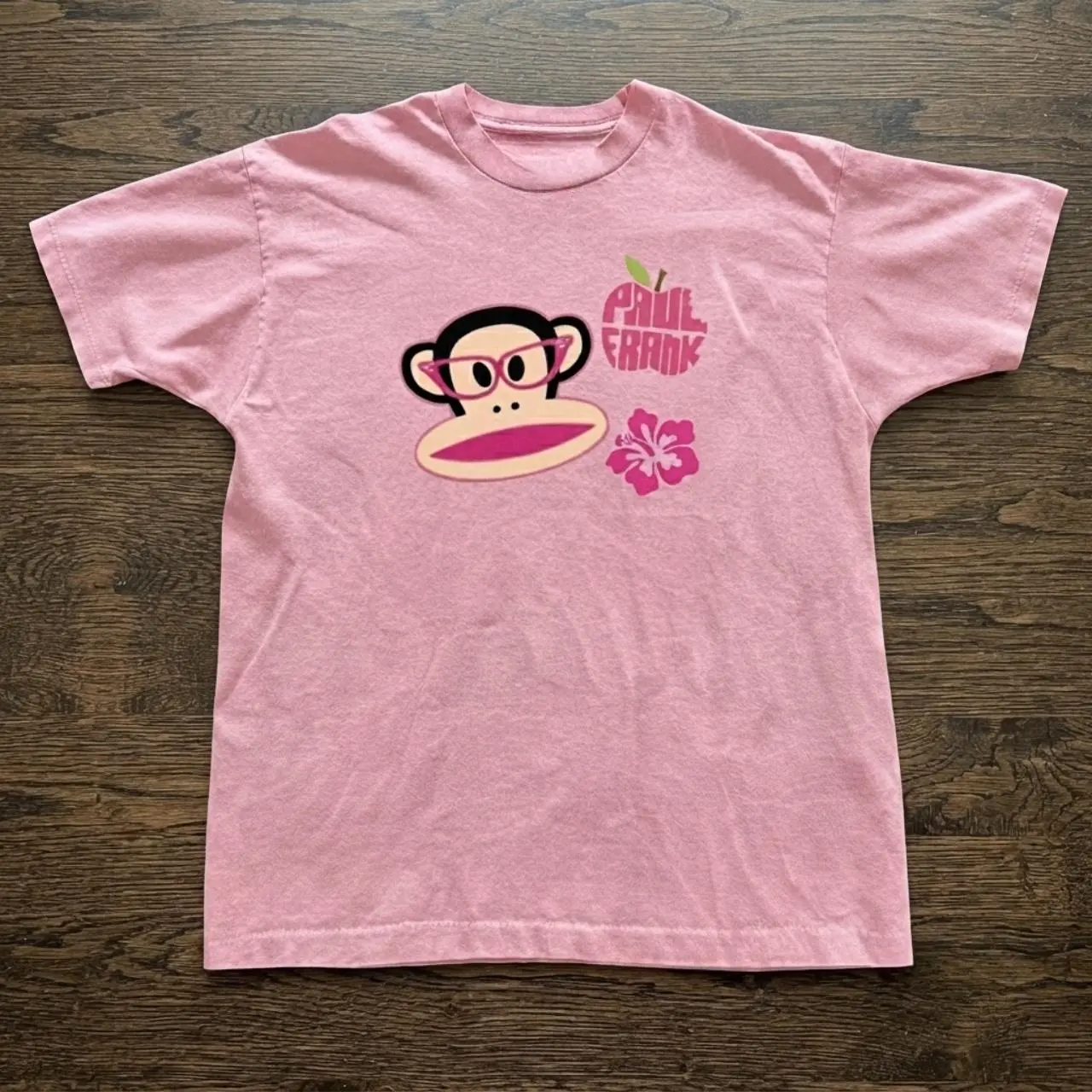Pink Graphic T Shirt, Cute Y2K Shirt, Retro Cartoon Tee, Vintage Streetwear, Girly Casual Top