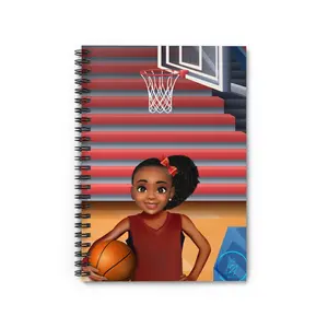 Hoop Hero Notebook - Basketball Girl Side Ponytail
