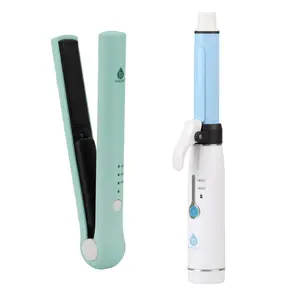 Pursonic USB Rechargeable Cordless Styling Duo – Hair Straightener & Curling Iron Bundle