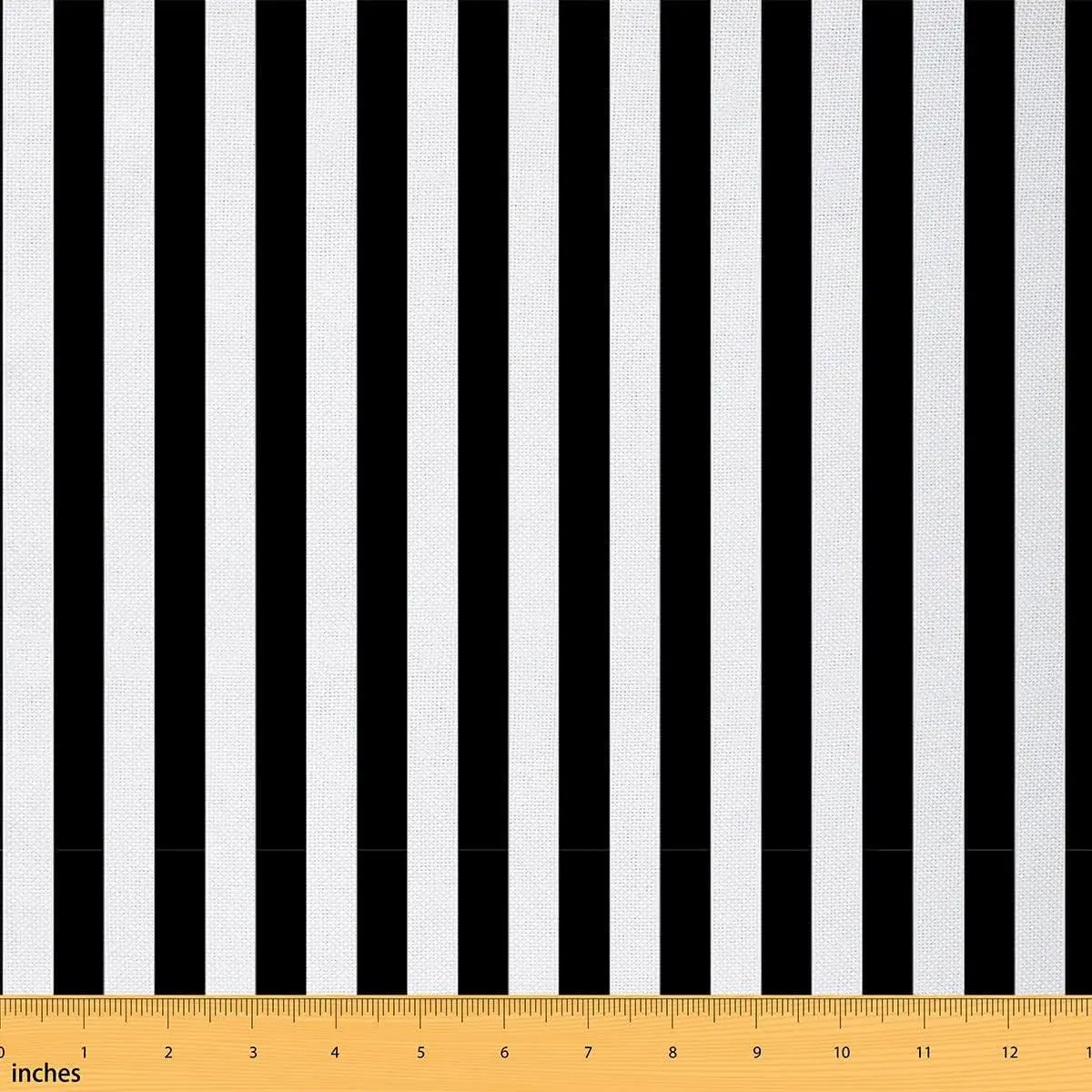 Black and White Striped Flannel Upholstery Fabric,Geometric Stripes Lines,Abstract Modern Soft Decorative,DIY Indoor,Craft Patchwork Quilting Sewing,Not Stretchy