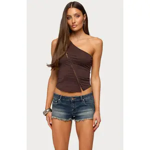 Edikted Women's Adalee Asymmetric One Shoulder Top