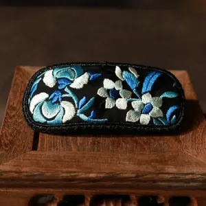 Embroidtale Embroidered Barrette Hand Crafted with Floral Butterfly Animal Motif by Ethnic Miao Tribe