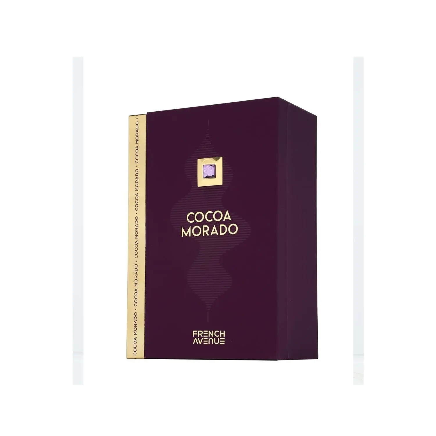 Fragrance World French Avenue Cocoa Morado EDP Eau De Parfum 3.4 Fl Oz for Women - 100ml - Top Notes: Pink Pepper, Cardamom, Cinnamon, Ginger, Saffron, etc.