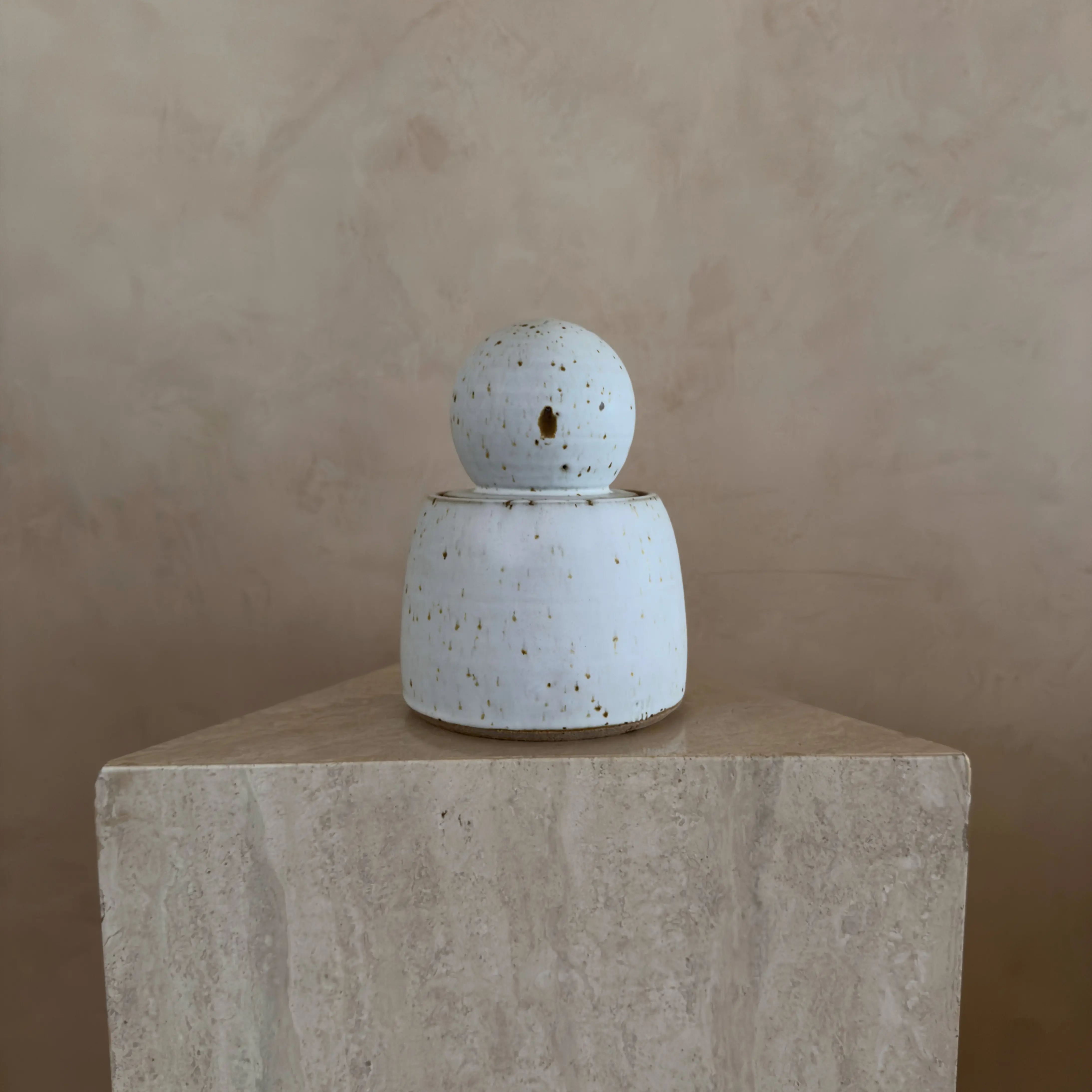 MH STUDIO - Alabaster White Stash Jars: Large
